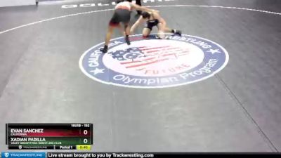 152 lbs Cons. Round 5 - Evan Sanchez, California vs Xadian Padilla, Vasky BrosPitman Wrestling Club