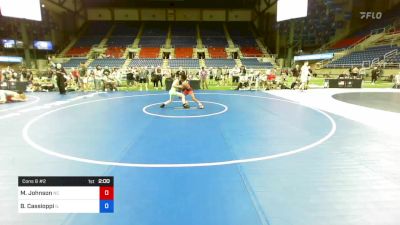 106 lbs Cons 8 #2 - Mac Johnson, North Carolina vs Bruno Cassioppi, Illinois