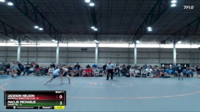 92 lbs Round 1 (4 Team) - Jackson Nelson, Homedale Wrestling Club vs Maclin Michaelis, Hawks WC