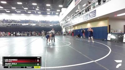 285 lbs Cons. Round 2 - Taven Avila, West Hills vs Leo Ramirez, West Hills