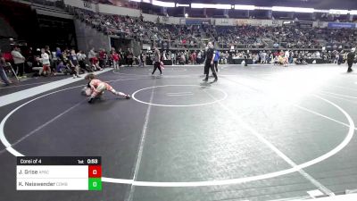 85 lbs Consi Of 4 - Jed Grise, Apache Wrestling vs Keynu Neiswender, Combative Sports