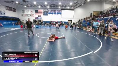 124-130 lbs Round 3 - Lauryn Bodily, Eastside United vs Milla Bretz, Natrona Colts Wrestling Club