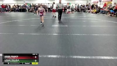 60 lbs Round 1 (8 Team) - Logan Vallala, Dynasty Ruthless/U2 vs Asher Franco, NC National Team