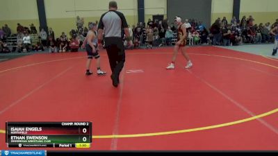 110 lbs Champ. Round 2 - Isaiah Engels, Northfield vs Ethan Swenson, Zimmerman Wrestling Club