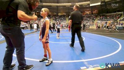 58 lbs Round Of 32 - Sebastian Perry, Chickasha Youth Wrestling vs Sam Burrows, Noble Takedown Club