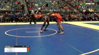 133 lbs Semifinal - Tariq Wilson, NC State vs Nathan Boston, Campbell