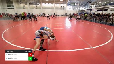 112 lbs Semifinal - Bradley Ament, Wolfgang Wr Ac vs Francisco Juvera, Doughboys WC