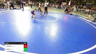 60 lbs Consi Of 16 #2 - Louis Alojado, RedNose Wrestling School vs Drew Stillo, Overtime