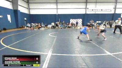 77-89 lbs Round 3 - Dominik Mathie, Warrior Wrestling Club vs Ethan Dean, Hawk Wrestling Club