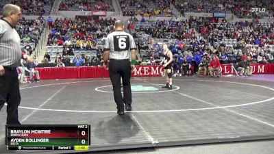 113 lbs Quarterfinal - Ayden Bollinger, Delta vs Braylon McIntire, North Miami