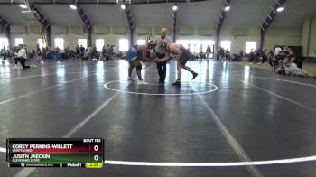 285 lbs Quarterfinal - Corey Perkins-Willett, Unattached vs Jusitn Jaeckin, Cleveland State