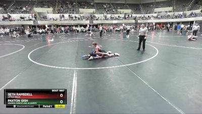 105 lbs Cons. Round 5 - Paxton Gish, Askren Wrestling Academy vs Seth Ramsdell, LITTLE FALLS