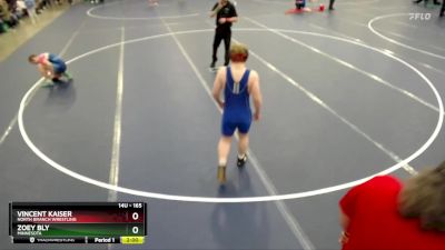 165 lbs Cons. Round 2 - Zoey Bly, Minnesota vs Vincent Kaiser, North Branch Wrestling