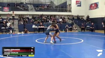 101 lbs Cons. Round 1 - Tianna Fernandez, Menlo College vs Viviana Davalos, Vanguard