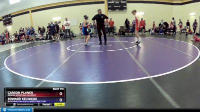 92 lbs Semifinal - Carson Planer, Region Wrestling Academy vs Edward Kelwaski, Bloomington South Wrestling Club