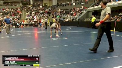 105 lbs Cons. Round 5 - Jace Blum, The Best Wrestler vs Isaiah Tuttle, Nebraska Wrestling Academy