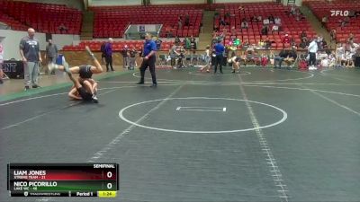 140 lbs Semis (4 Team) - Liam Jones, Xtreme Team vs Nico Picorillo, Lake WC