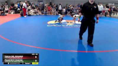 63 lbs Cons. Round 3 - Tahlia Del Rosario, FordDynastyWrestlingClub vs Francisco Chacon, Toppenish USA Wrestling Club