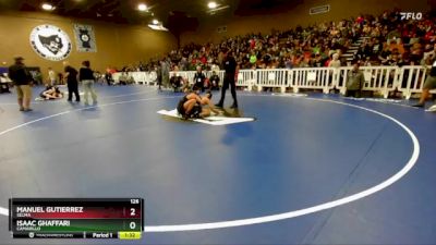 126 lbs Champ. Round 3 - Isaac Ghaffari, Camarillo vs Manuel Gutierrez, Selma