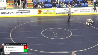 103 lbs Consi Of 32 #2 - Ezra Gowatski, Connellsville vs Tyler Bridge, Somerset