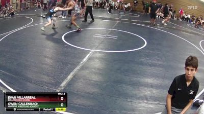 143 lbs Cons. Round 2 - Owen Callenbach, Amateur Wrestling Academy vs Evan Villarreal, Bullard High School