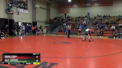 133 lbs Quarterfinal - Aidan O`Dell, Cowley College vs Bray Skinner, Cloud County Community College