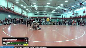 152 lbs Quarterfinal - Braxton Thompson, North Knox Wrestling Club vs Kale Shotts, Rochester