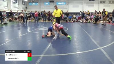 85-M lbs Consi Of 8 #2 - Odin McMahon, NY vs Larkin Hendershot, WV