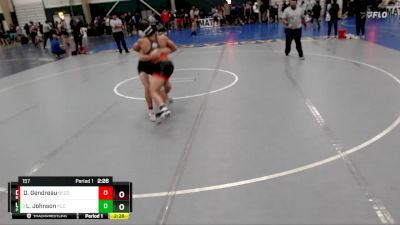 157 lbs Cons. Round 1 - Luc Johnson, Pratt Community College vs Dominik Gendreau, Benedictine College