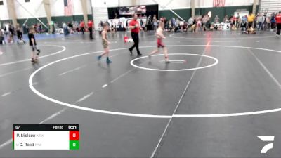 67 lbs Cons. Semi - Cooper Reed, Pikes Peak Warriors vs Parker Nielsen, West Point Wrestling Club