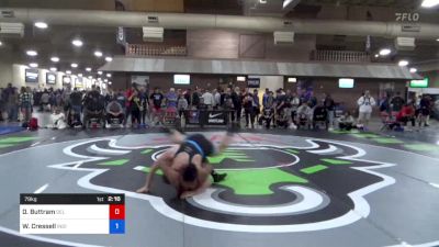 79 kg Cons 32 #2 - Deontre Buttram, Del City Wrestling Club vs Waylon Cressell, Indiana