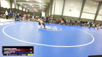 135 lbs Round 1 - Jackson Kerns, Askeo International Mat Club vs James DuPuis, Washington