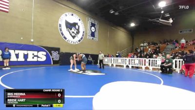 170 lbs Quarterfinal - Iris Medina, Bakersfield vs Reese Hart, Tehachapi