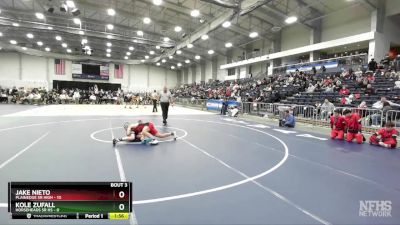 131 lbs Round 3 (3 Team) - Kole Zufall, Horseheads Sr HS vs Jake Nieto, Plainedge Sr High