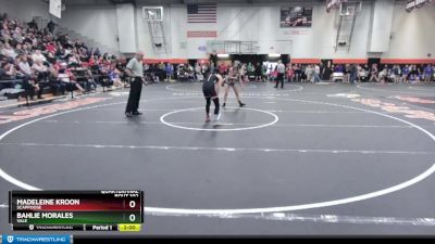 110 lbs Quarterfinal - Bahlie Morales, Vale vs Madeleine Kroon, Scappoose