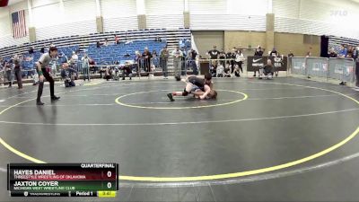 70 lbs Quarterfinal - Jaxton Coyer, Michigan West Wrestling Club vs Hayes Daniel, Threestyle Wrestling Of Oklahoma