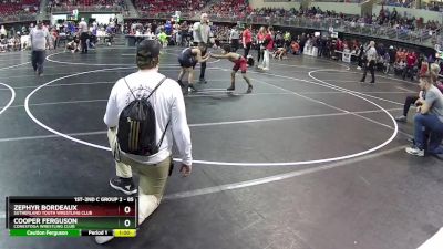 85 lbs Cons. Round 1 - Zephyr Bordeaux, Sutherland Youth Wrestling Club vs Cooper Ferguson, Conestoga Wrestling Club