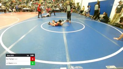 58 lbs Round Of 16 - Beau Fisher, Salina Wrestling Club vs Judson Gann, Barnsdall Youth Wrestling