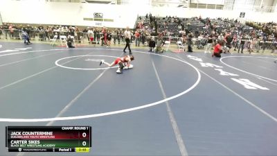 66 lbs Champ. Round 1 - Jack Countermine, Guilderland Youth Wrestling vs Carter Sikes, Black Belt Wrestling Academy