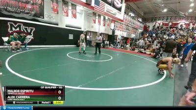 132 lbs Quarterfinal - Alek Carrera, Long Beach Poly vs Malikhi Espiritu, Temecula Valley