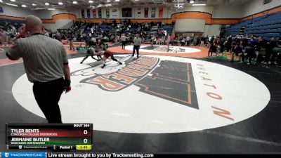 157 lbs Quarterfinal - Tyler Bents, Concordia College (Moorhead) vs Jermaine Butler, Wisconsin-Whitewater