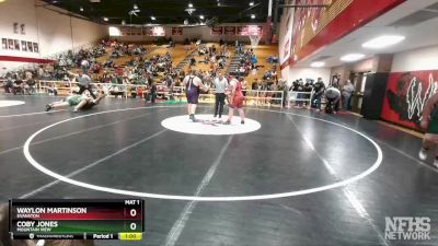 285 lbs Cons. Round 2 - Waylon Martinson, Evanston vs Coby Jones, Mountain View