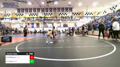 46 lbs Quarterfinal - Bryer Williams, Locust Grove Youth Wrestling vs Rhett Lewis, Dark Cloud Wrestling Club