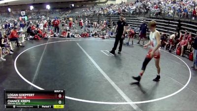 112 lbs Semis & 1st Wrestleback (8 Team) - Logan Goepfert, Nebraska Red vs Chance Kreps, Indiana Blue