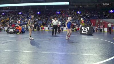 75 lbs Quarterfinal - London Powell, Connellsville vs Margareta Hall, Mt. Lebanon