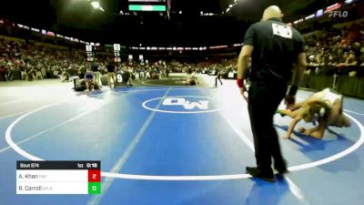 145 lbs Consi Of 16 #2 - Ammar Khan, Franklin (Elk Grove) (SJ) vs Ryan Carroll, Granite Hills (SD)