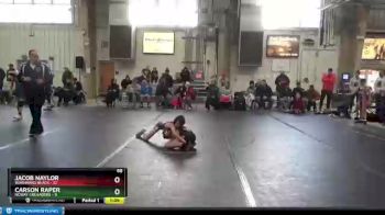 68 lbs Round 6 (8 Team) - Jacob Naylor, Warhawks Black vs Carson Raper, NCWAY Crusaders