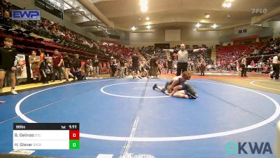 86 lbs Semifinal - Bryson Gelinas, Grove Takedown Club vs Hudson Glover, Sperry Wrestling Club