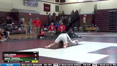 160 lbs 1st Place Match - Brent Yonkovic, West Delaware, Manchester vs Cael Moore, Williamsburg