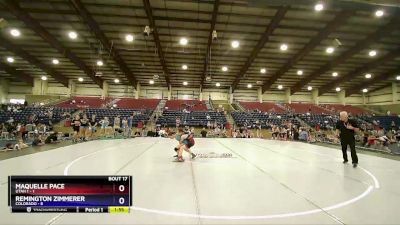 96 lbs Placement Matches (8 Team) - Maquelle Pace, Utah 1 vs Remington Zimmerer, Colorado